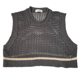 Adorable Boutique Brand Crop Open Knit Top Sz Small  B22